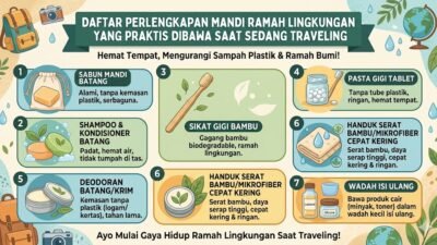 Daftar Perlengkapan Mandi Ramah Lingkungan Yang Praktis Dibawa Saat Sedang Traveling
